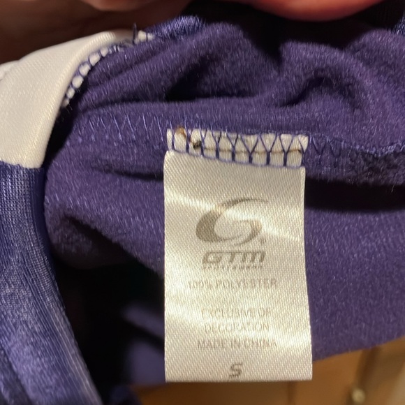 GTM Sportswear Purple Long Sleeve Zip Up Jacket w/ soft fleece inside Sz Small - Picture 5 of 8